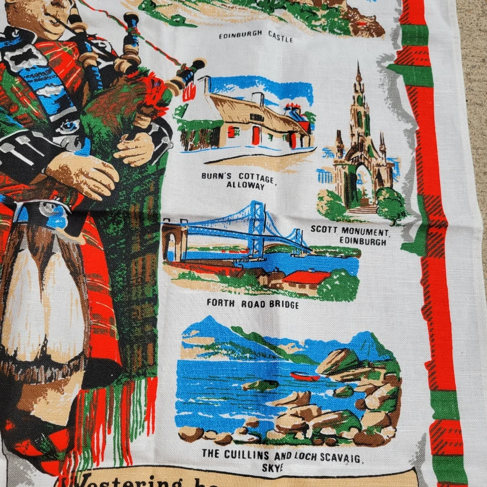 United Kingdom Tea Towels ~ FINAL PRICE! Scotland ~ Lancashire ~ Colorful